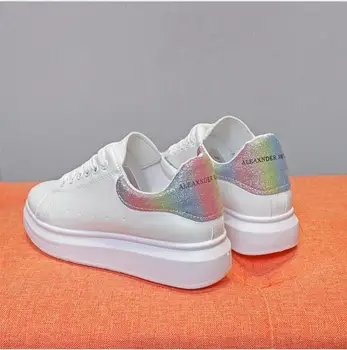 2020 Femei albe platforma adidasi coș femme pentru Femei nou respirabil usoare pantofi casual Moda sexy femei pantofi de mers pe jos