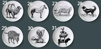 Terestre organismului animal, creatură Schiță de Perete din Portelan decorativ agățat placa ceramica artistic ambarcațiuni de fundal de decor