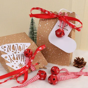 OurWarm 20buc 3cm Fulg de nea Jingle Bell Metal Roșu de Clopot de Crăciun Ornament pentru Decorarea Acasă Bradul de Crăciun Pandantiv Xmas Decor