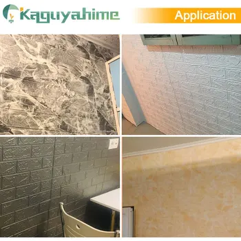 Kaguyahime 8Pcs Auto-Adeziv Marmura Tapet Caramida 3D Autocolante de Perete Decor Tapet rezistent la apa Pentru Copii Camera Bucatarie Dormitor