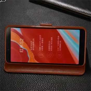 AZNS Pu Caz din Piele pentru Xiaomi Redmi S2 Flip Cover Redmi HM S2 RedmiS2 Carte de Titularul Portofel Caz de Afaceri