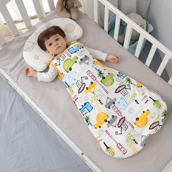 Copilul Maneca Scurta Din Bumbac Sac De Dormit Nou-Născut Cu Fermoar Sleepsack Înfășurați O Pătură De Pat Accesorii