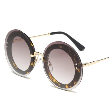 Cele Mai Noi Moda Rotund Ochelari De Soare Pentru Femei Brand Designer De Epocă Gradient Shades Ochelari De Soare Oculos De Sol Feminino Lentes