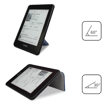 Noul Kindle Paperwhite 4 Pliabil PU Caz din Piele Smart Cover pentru Amazon Kindle Paperwhite 10 PQ94WIF 2018 cu Stand Titular