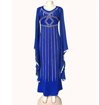 Super dimensiuni lungime 150 cm Nou stil African femei Dashiki de moda Fierbinte burghiu Șifon mare mâneci slim coadă de pește rochie lunga
