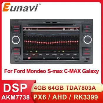 Eunavi Auto 2Din Multimedia Player Radio GPS DVD Auto Pentru Ford Mondeo, S-max, Focus C-MAX, Galaxy, Fiesta, tranzit, Fusion, Connect kuga