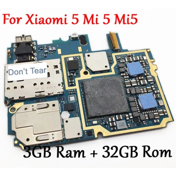 Testat de Lucru Full Original Debloca Placa de baza Pentru Xiaomi 5 Km 5 Mi5 M5 3GB+32GB Circuit Logic Board Placă Global de Firmware