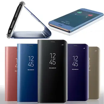 GKK Pliabil Smart Mirror Caz Flip Armat Telefonul Înapoi Caz Acoperire pentru Samsung Galaxy S10 /S10+ Plus