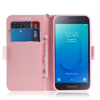 Stand Flip Cover Pentru Samsung Galaxy J2 Core J2 Pur J260 Portofel din Piele PU Caz Telefon SM-J260F/DS, SM-J260AZ SM-J260T1 Bara Sac