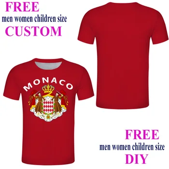 Monaco tricou personalizat Europa țară steag stema de Monaco FC fotbal racing tricou de călătorie de Suveniruri Cadouri îmbrăcăminte Sport