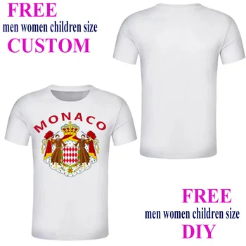 Monaco tricou personalizat Europa țară steag stema de Monaco FC fotbal racing tricou de călătorie de Suveniruri Cadouri îmbrăcăminte Sport