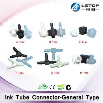 UV /Eco-Solvent de Cerneală de Imprimantă Tub Conector Y forma de L, forma de masculin feminin - se Amestecă Pentru a Accepta(culoare lăsați mesaj )
