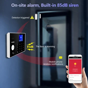 Tuya 4G Wifi sisteme de alarmă GSM de securitate Alexa App aparat de Fotografiat Tastatura Touch Smart Home Sistem de Alarmă Antifurt de Securitate Senzor de Fum