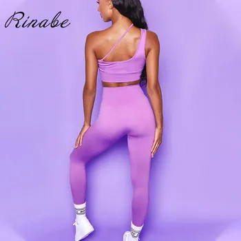 Rinabe Ansamblu Sport Fitness Sport Trening de Funcționare Gym Pantaloni 2020 Nou Super Elastic Sport Aduna Femei Yoga Seturi