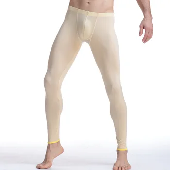 Noi Aibc lenjerie pentru bărbați lounge pantaloni vascoza mijlocul talie pantaloni stramti sexy lenjerie de moda de înaltă elastic