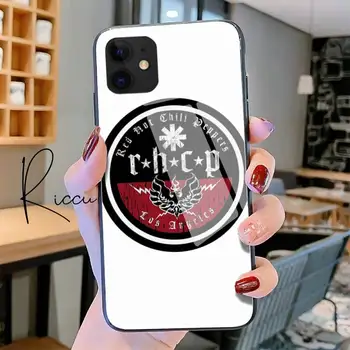 Red Hot Chili Piper Flăcări Caz Telefon din Sticla Temperata Pentru iPhone 11 XR Pro XS MAX 8 X 7 6S 6 Plus SE 2020 12 Pro Max Mini caz
