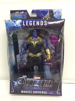 LED Thanos Panteră Neagră Copii marvel Captain America, Thor, iron Man, Hulk Avengers acțiune Figura jucarii Model de Papusa
