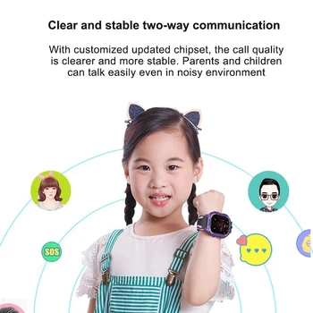 Q19 Copii Ceas Inteligent SOS Copii Ceas Telefon rezistent la apa IP67 Smartwatch Pentru Băieți și Fete Cu Cartela Sim Foto Pentru IOS Android