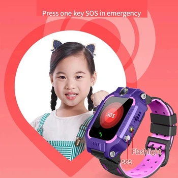 Q19 Copii Ceas Inteligent SOS Copii Ceas Telefon rezistent la apa IP67 Smartwatch Pentru Băieți și Fete Cu Cartela Sim Foto Pentru IOS Android