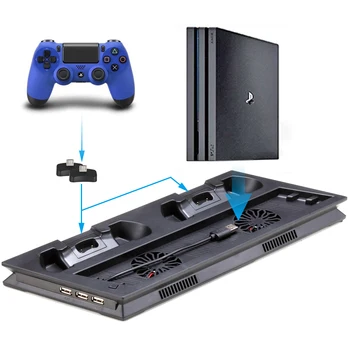PS4 PRO Vertical de Răcire Stand de Încărcare P S4 Play Station 4 Joystick Încărcător Stație de Andocare pentru Sony Playstation 4 Jocuri Pro