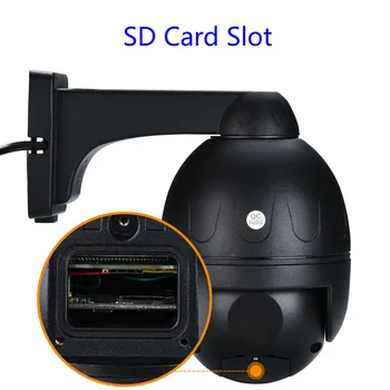 Senzor Sony 5X zoom POE 5Mp Viteza în aer liber Camera POE 2.7-13.5 mm 5x zoom camera IP PTZ Suport Onvif cu 6 BUC LED-uri lumina