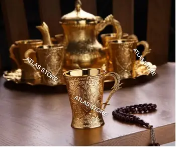 Ceai Lapte Cafea Cu Model Ceașcă De Culoare De Aur Cana