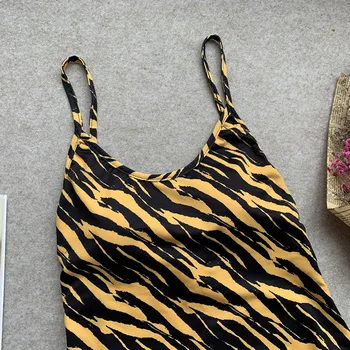 Vigorashely Sexy Tigru De Imprimare De Costume De Baie Femei Adancit-O Singură Bucată De Costume De Baie Femei 2020 Talie Mare Monokini Costum De Baie Înot Purta