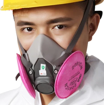 3M 6200 Masca de Gaze de vopsire prin Pulverizare Siguranta la locul de Munca Jumătate Față de Respirat Industria Masca de Praf Cu Filtru