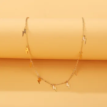 Culoare de aur ligh Petrecere Femei Pandantiv Colier Moda Femei Cravată Coliere Bijuterii Simple Doamnelor Pentagon-Star Cadouri Bijuterii
