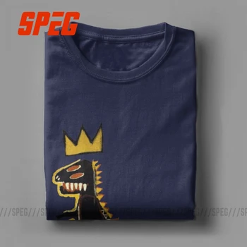 Cool Regele Samo T-Shirt pentru Bărbați O Gatului din Bumbac Tricou Jean-Michel Basquiat Maneca Scurta Cadou de Îmbrăcăminte