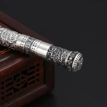 S925 Argint Thai Argint Retro șase-Mantra cuvânt de bun augur Pix Personalitate Bijuterii de Argint Cadou de Ziua de nastere