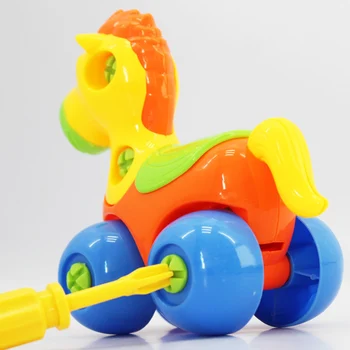 Învățarea timpurie Educație DIY Piulita Grup Instalat Plastic Puzzle 3D Model Jucării Demontare Jucarii Copii