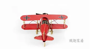 Dimensiune mare Creatie Vintage din Metal Model de Avion, Fier de Avion Planor Biplan Aeromodelo Pandantiv Avion Model pentru copii copil jucării