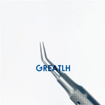 11cm Oftalmic Pensete fine de țesut forceps Platforma Dentare Clip din Oțel Inoxidabil Mâner Rotund forceps oftalmic