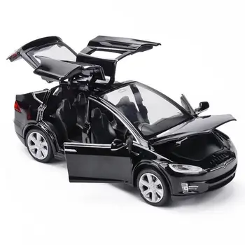 Transport gratuit New1:32 Tesla MODEL X MODEL3 Aliaj Model de Masina Diecasts & Vehicule de Jucărie Mașini de Jucărie Copil Jucării Pentru Copii Cadouri pentru un Băiat Jucărie