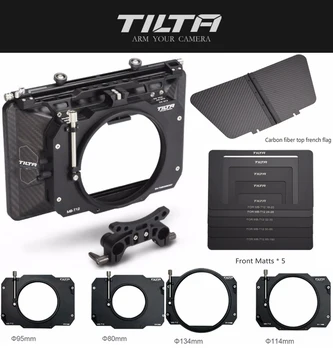 Tilta MB-T12 4*5.65 Usoare din Fibra de Carbon Matte box (Clemă) 15mm Tijă Adaptor pentru 5D4 ROȘU ARRI SONY DSLR Cușcă Rig