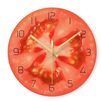 Silent Sticlă de Cuarț Ceasuri de Perete Fructe Ceas pentru Bucătărie Fructe Decorative Design Modern Home Decor Agățat Ceas W50