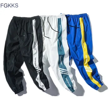 FGKKS Brand de Moda Barbati Casual pantaloni de Trening Stradă Nouă tendință Masculină de Imprimare Cordon Pantaloni Barbati Hip Hop Glezna-Lungime Pantaloni