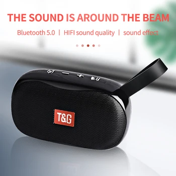 TG-173 Mini Difuzor Portabil fără Fir Bluetooth Boxe Subwoofer Vorbitor în aer liber Sprijin FM TF Card