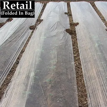 50m 0.6~2m Grosime de 0,01 mm Agricultură Alb Film de Legume de Plantare Mulci de Plastic de Film de Plante Controlul Buruienilor Țină de Cald în Creștere Acoperi
