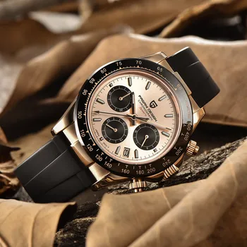 PAGANI DESIGN Luminos Mens Ceasuri Cuarț de Brand de Lux 100M rezistent la apa ceasul Oameni de Afaceri de Sport Cronograf Aur Ceasuri de mana