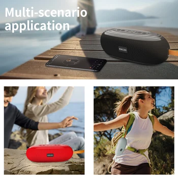 Jellico Vorbitor Bluetooth Portabil în aer liber Difuzor Wireless Mini Coloana 3D Muzica Stereo Surround Suport FM TFCard Bass Box