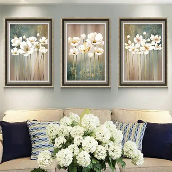 3pcs decoracion hogar moderno panza pictura de perete de arta imprimate panza pictura flori moderne cuadros decor panza printuri