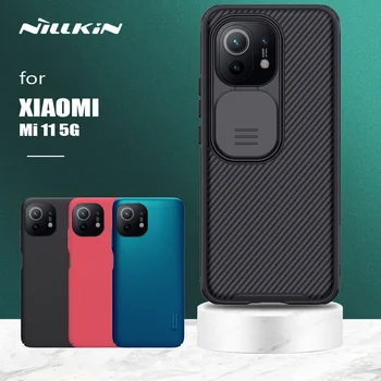 Nillkin pentru Xiaomi Mi 11 5G Camshield Slide Camera Capac Protecție Slim Greu PC-ul Frosted Shield pentru Xiaomi Mi 11 Mi11 5G Cazuri
