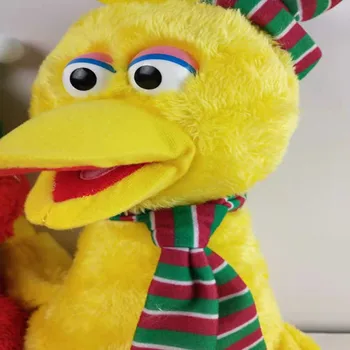 3style de Înaltă Calitate Sesame Street christmas hat Elmo CookieMonster Mare Pasăre Moale Jucărie de Pluș, Păpuși 30 cm pentru Copii Jucarii Educative