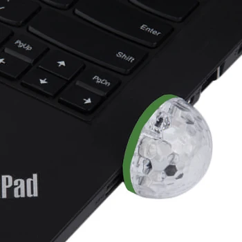 Z90Litwod Mobile USB lumini de scena Mini led crystal magic ball Small magic ball lumini Colorate transforma mingea dj Sunet de lumină de control