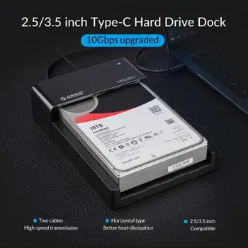 ORICO HDD SSD Caseta 3.5 inch SATA La USB 3.1 Gen2 Tip C HDD Enclosure 2.5 inch Hard Drive Dock 10Gbps12V Puterea UE NE Adaptor