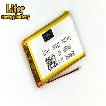1.25 MM 2pin conector 3.7 V 505860 2500mah baterie Li-ion polimer baterie MP3 MP4 MP5 jucării mici li-po baterie reîncărcabilă