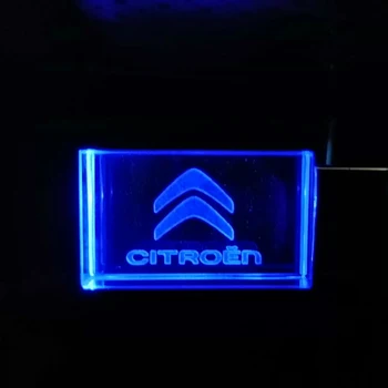 Logo-ul personalizat Masina Citreon Logo-ul de cristal + metal unitate flash USB pendrive 4GB 8GB 16GB 32GB 64GB 128GB de Stocare Extern de memorie cu Mașina