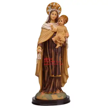 12.6 inch Sfânta Fecioară Maria Cu pruncul Sfânt Figurina Sfânt Statuie Religioase Decor Catolică Decor Statuie